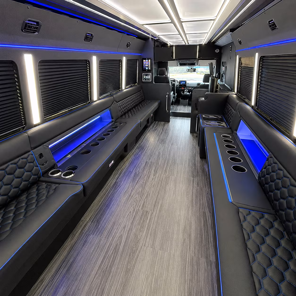 browse party buses with the prom amenities your group wants
