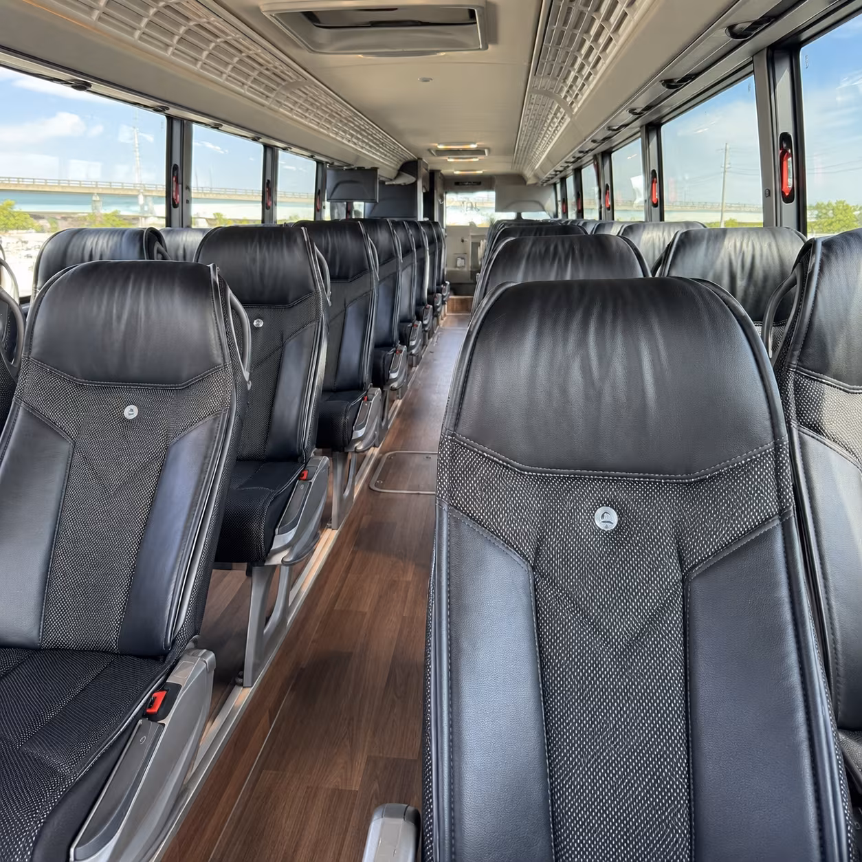rock hill charter bus interior